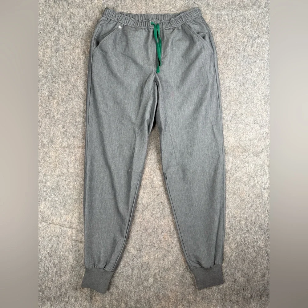 Figs Men M Tansen Jogger Scrub Pants Solid Gray Drawstring Stretch Pockets Nurse